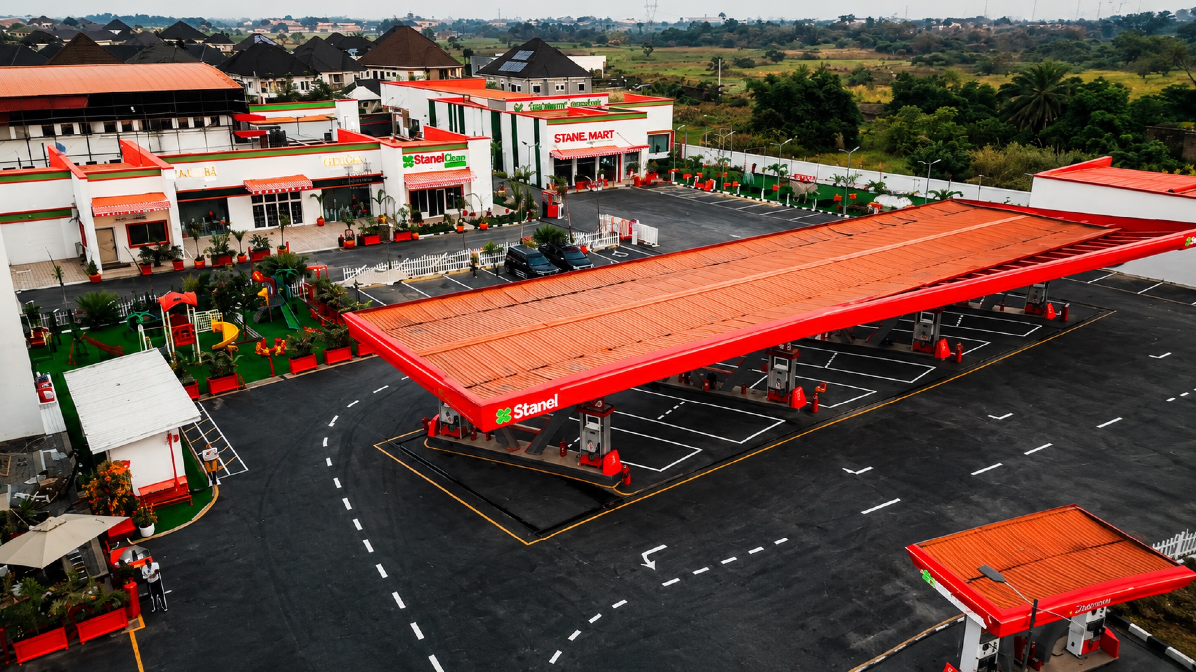 Stanel World hub with playground and retail